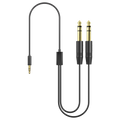 Oasis Aura Auracast Assistive Listening Transmitter for Churches & Venues Dual 6.35mm TS to 3.5mm TRS Adapter
