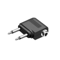 RMA-Dual AUX 3.5mm Adapter (Black)